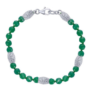 Gabriel Fashion Silver Bali Beads Bracelet TB2930SVJGO
