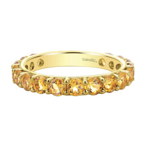 Gabriel Fashion 14 Karat Stackable Stackable Ladies' Ring LR4859Y4JCT