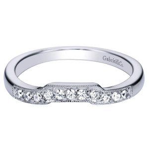 Gabriel 14 Karat Victorian Wedding Band WB4354W44JJ