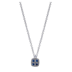 Gabriel Fashion Silver Organic Necklace NK4320SVJMC