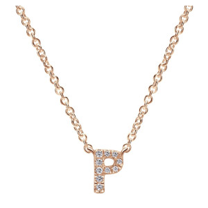 Gabriel Fashion 14 Karat Initial Initial Necklace NK4577P-K45JJ