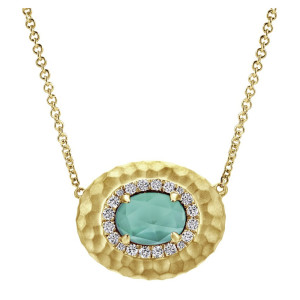 Gabriel Fashion 14 Karat Nature Necklace NK4920Y45XG