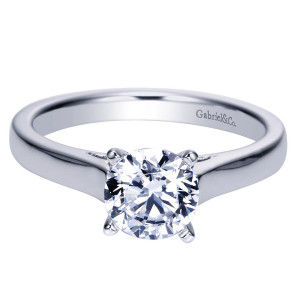 Gabriel 14 Karat Contemporary Engagement Ring ER8292W4JJJ
