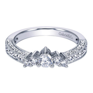 Gabriel 14 Karat Victorian Wedding Band WB3890W44JJ