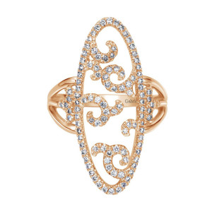 Gabriel Fashion 14 Karat Lace Ladies' Ring LR50020K44JJ