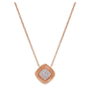 Gabriel Fashion 14 Karat Lotus Necklace NK4420K45JJ
