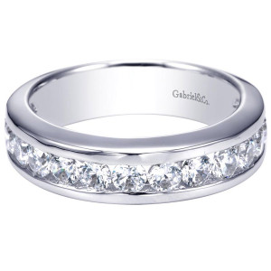 Gabriel 14 Karat Contemporary Wedding Band WB4188W44JJ