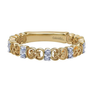 Gabriel Fashion 14 Karat Stackable Stackable Ladies' Ring LR4874Y44JJ