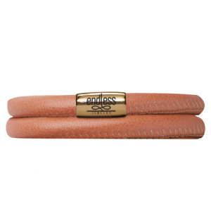 Endless Jewelry Coral Double Bracelet Gold Lock 12510
