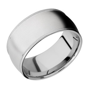 Lashbrook CC10DMIL Cobalt Chrome Wedding Ring or Band