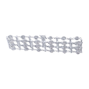 Gabriel Fashion 14 Karat Hampton Diamond Tennis Bracelet TB2434W44JJ