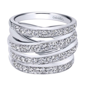 Gabriel Fashion 14 Karat Modern Ladies' Ring LR4212W44JJ