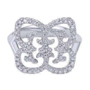 Gabriel Fashion 14 Karat Lace Ladies' Ring LR50353W45JJ