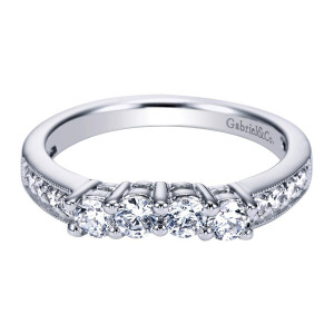 Gabriel 14 Karat Victorian Wedding Band WB3864W44JJ