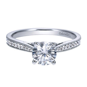 Gabriel 14 Karat Victorian Engagement Ring ER8021W44JJ