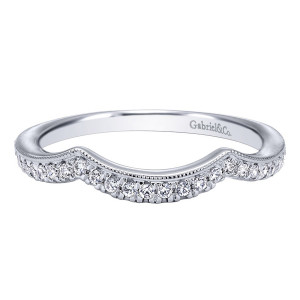 Gabriel 14 Karat Victorian Wedding Band WB10175W44JJ