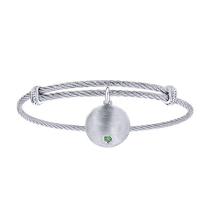 Gabriel Fashion Silver Two-Tone Soho Bangle Bracelet BG3573MXJEA