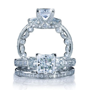 Verragio Platinum Paradiso Wedding Ring Paradiso-3007 P W