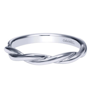 Gabriel 14 Karat Contemporary Wedding Band WB8952W4JJJ