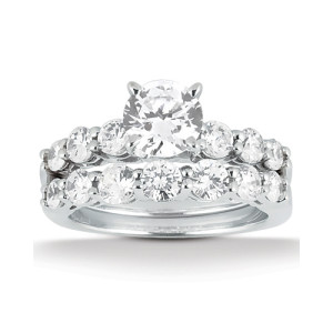Taryn Collection Platinum Diamond Engagement Ring TQD A-4741