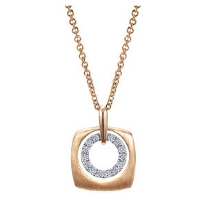 Gabriel Fashion 14 Karat Organic Necklace NK4739K45JJ