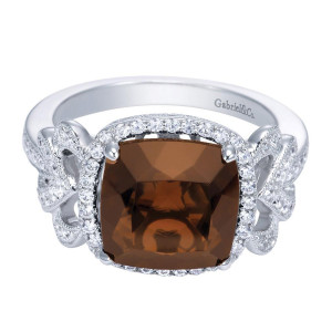 Gabriel Fashion 14 Karat Lusso Color Ladies' Ring LR6359W45SQ