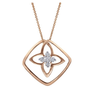 Gabriel Fashion 14 Karat Floral Necklace NK4736K45JJ