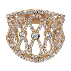 Gabriel Fashion 14 Karat Lusso Diamond Ladies' Ring LR4672K44JJ