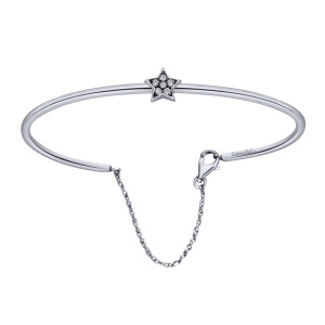 Gabriel Fashion Silver Byblos Bangle Bracelet BG3430SVJWS
