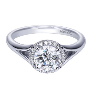 Gabriel 14 Karat Contemporary Engagement Ring ER7808W44JJ