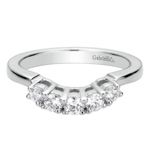 Gabriel 14 Karat Contemporary Wedding Band WB9290W44JJ