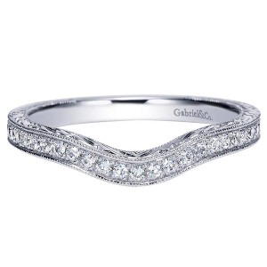 Gabriel 14 Karat Victorian Wedding Band WB8794W44JJ