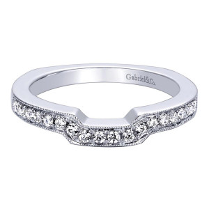 Gabriel 14 Karat Victorian Wedding Band WB9388W44JJ