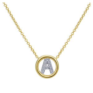 Gabriel Fashion 14 Karat Initial Initial Necklace NK4522A-Y45JJ