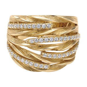 Gabriel Fashion 14 Karat Nature Ladies' Ring LR5011Y45JJ