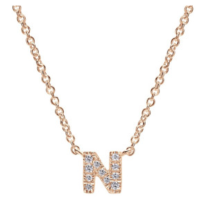 Gabriel Fashion 14 Karat Initial Initial Necklace NK4577N-K45JJ