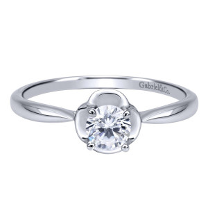 Gabriel 14 Karat Contemporary Engagement Ring ER911776R1W4JJJ