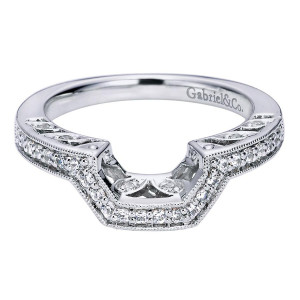 Gabriel 14 Karat Victorian Wedding Band WB5858W44JJ