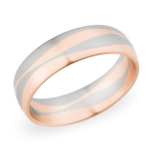 273255 Christian Bauer 14 Karat Two-Tone Wedding Ring / Band