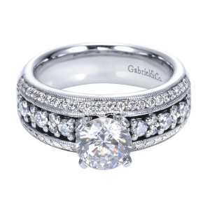 Gabriel 14 Karat Victorian Engagement Ring ER4005W44JJ
