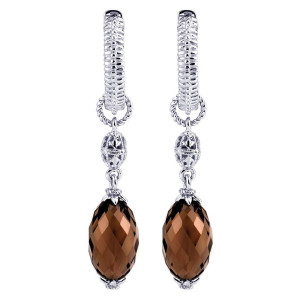 Gabriel Fashion Silver Roman Drop Earrings EG11057SVJSQ