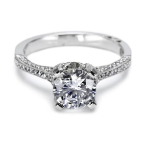 Tacori Crescent 18 Karat Engagement Ring 2561RD7
