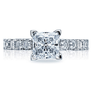 Tacori 32-25PR65 18 Karat Clean Crescent Engagement Ring