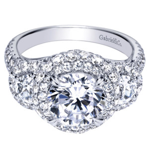 Gabriel 18 Karat Contemporary Engagement Ring ER8471W83JJ