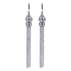 Gabriel Fashion Silver Roaring 20's Drop Earrings EG11265SVJJJ