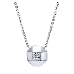 Gabriel Fashion Silver Contemporary Necklace NK3922SV5JJ