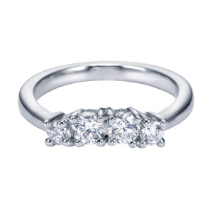 Gabriel 14 Karat Contemporary Wedding Band WB3815W44JJ