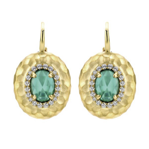 Gabriel Fashion 14 Karat Nature Leverback Earrings EG12634Y45XG