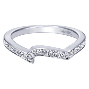 Gabriel 14 Karat Contemporary Wedding Band WB10013W44JJ