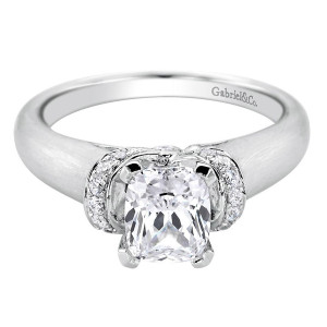 Gabriel 14 Karat Contemporary Engagement Ring ER9026W44JJ